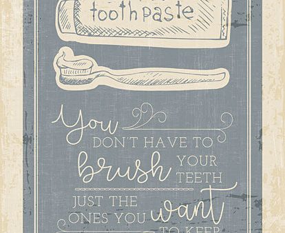 MMD358 - Brush Your Teeth - 12x16 on Sale